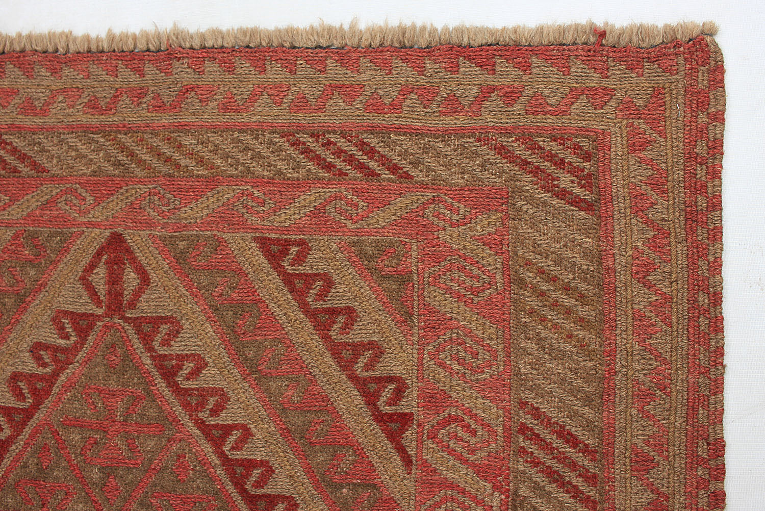 4' x 4'  Multy Handmade Mashwani Afghan Rug Square