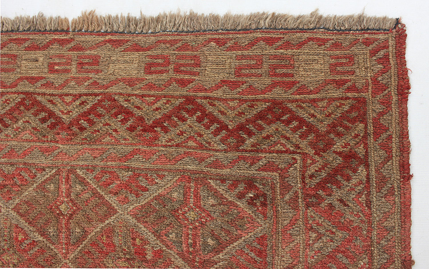 4' x 4'  Multy Handmade Mashwani Afghan Rug Square