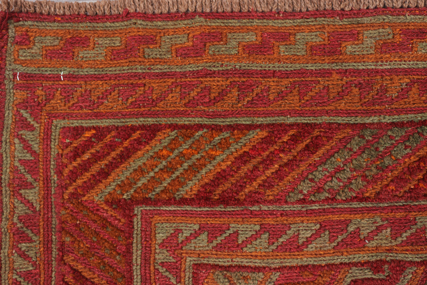 4' x 4'  Multy Handmade Mashwani Afghan Rug Square