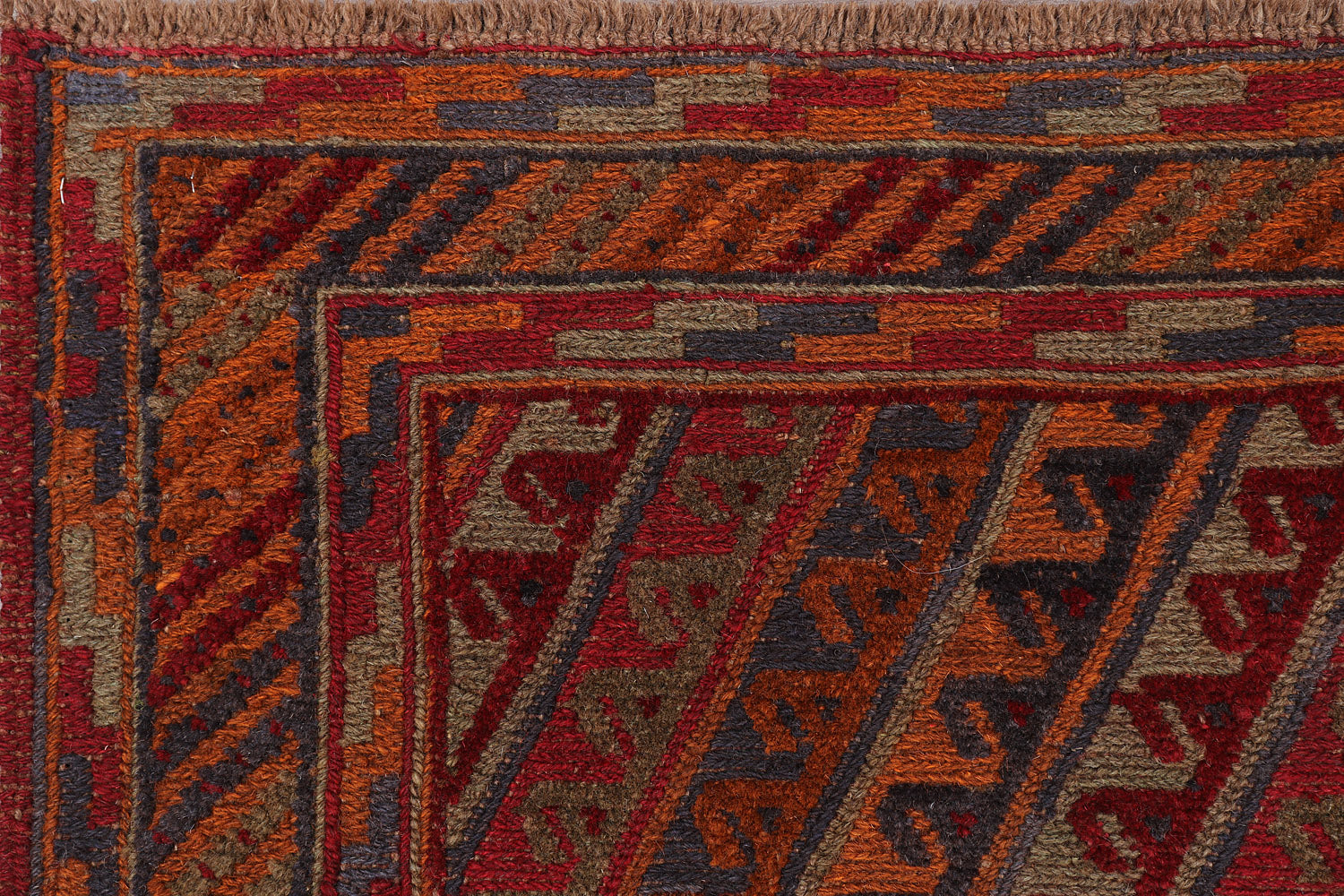 4' x 4'  Multy Handmade Mashwani Afghan Rug Square