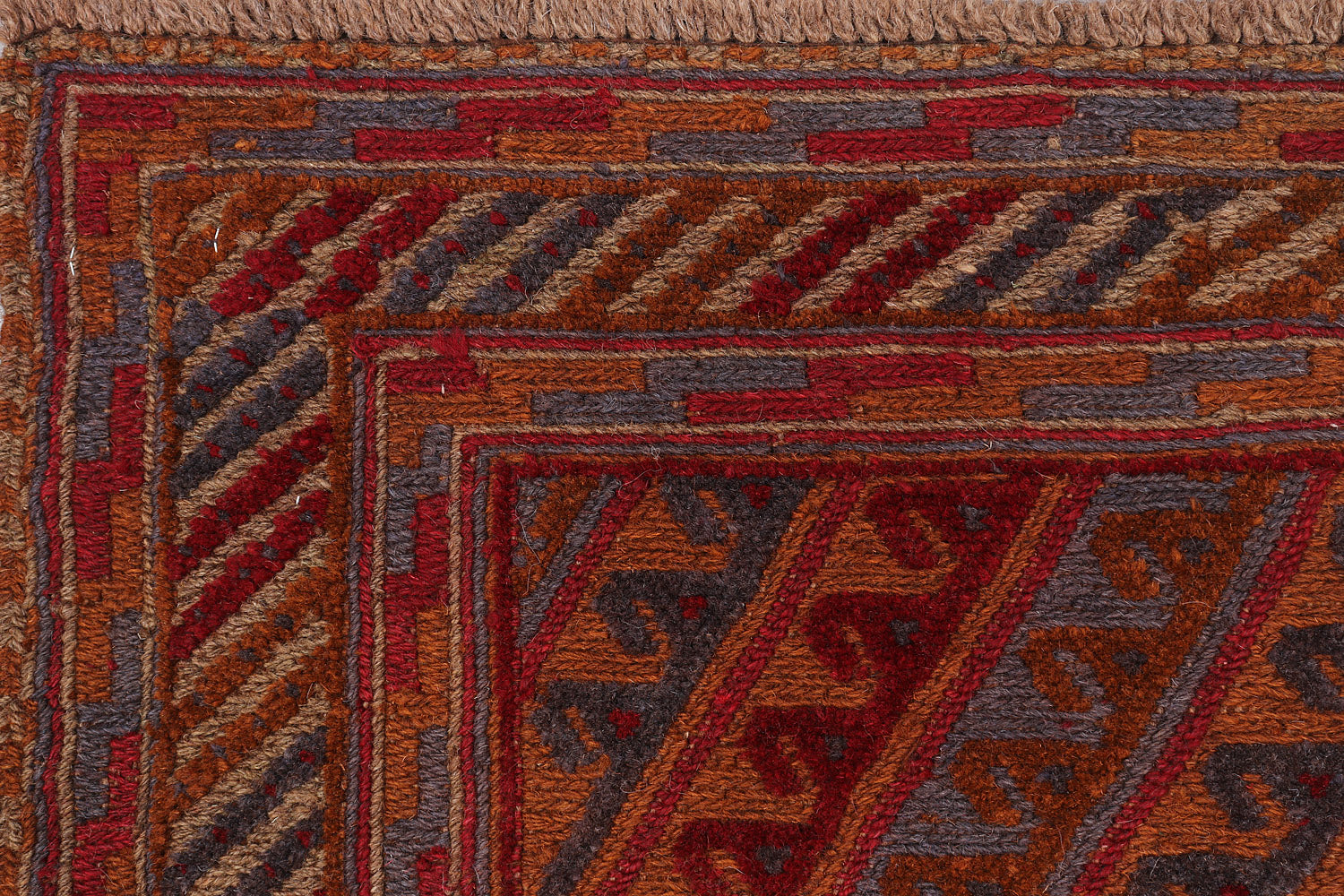 4' x 4'  Multy Handmade Mashwani Afghan Rug Square