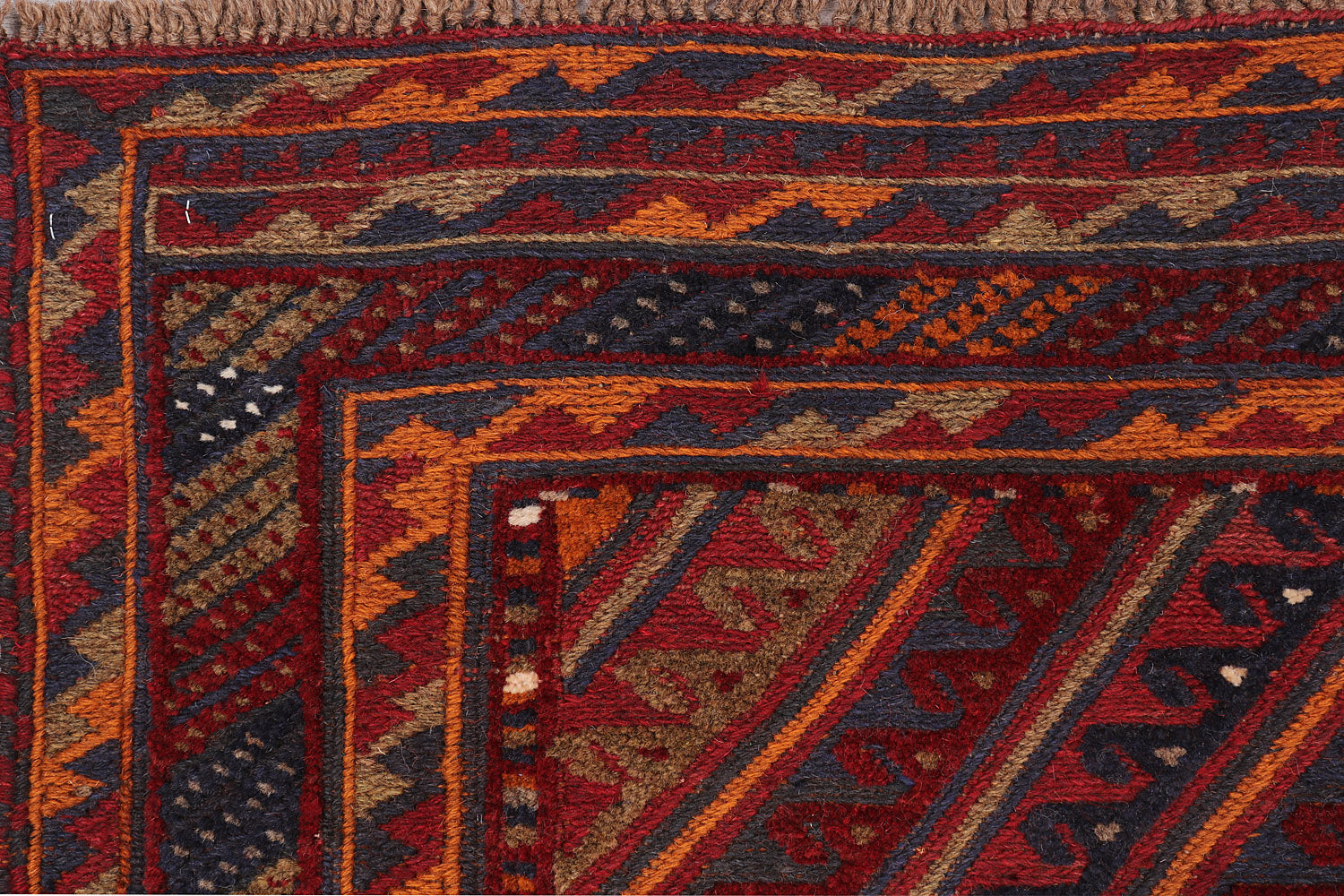 4' x 4'  Multy Handmade  Mashwani Afghan Rug Square