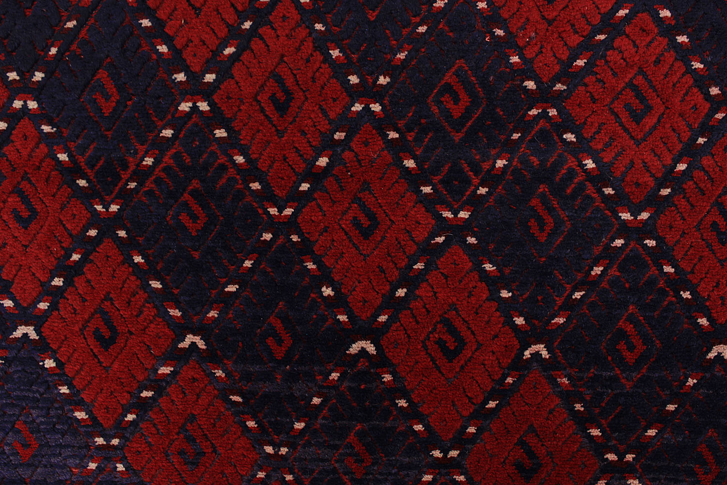 4' x 4'  Red Handmade Mashwani Afghan Rug Square