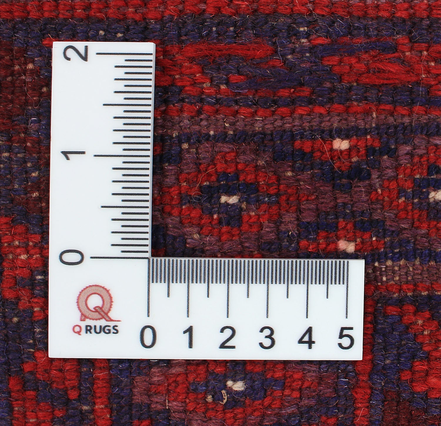 4' x 4'  Red Handmade Mashwani Afghan Rug Square