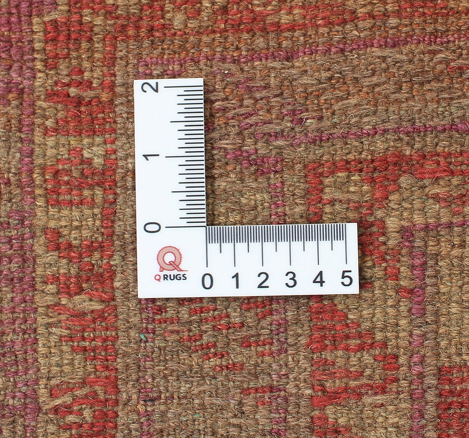 Brown Handmade Mashwani Afghan Rug Rectangular