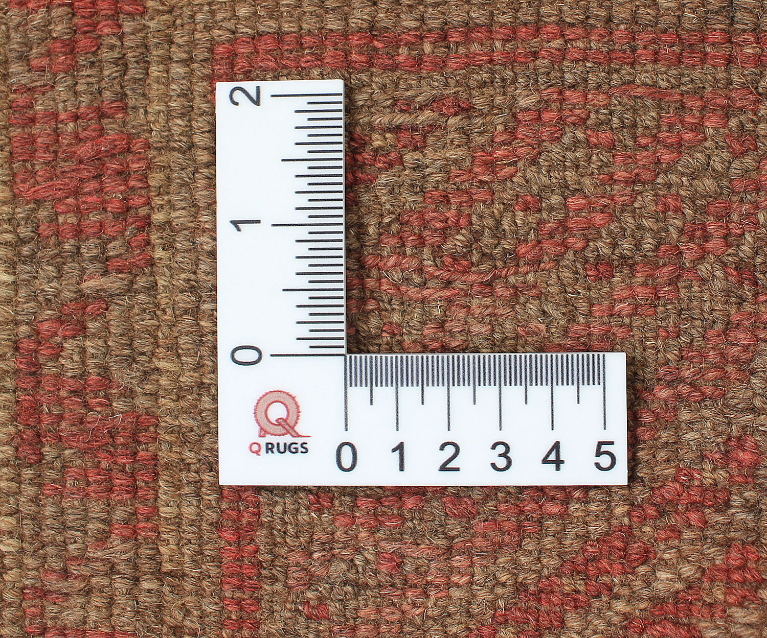 4' 6" x 6' 6  Brown Handmade Mashwani Afghan Rug Rectangular