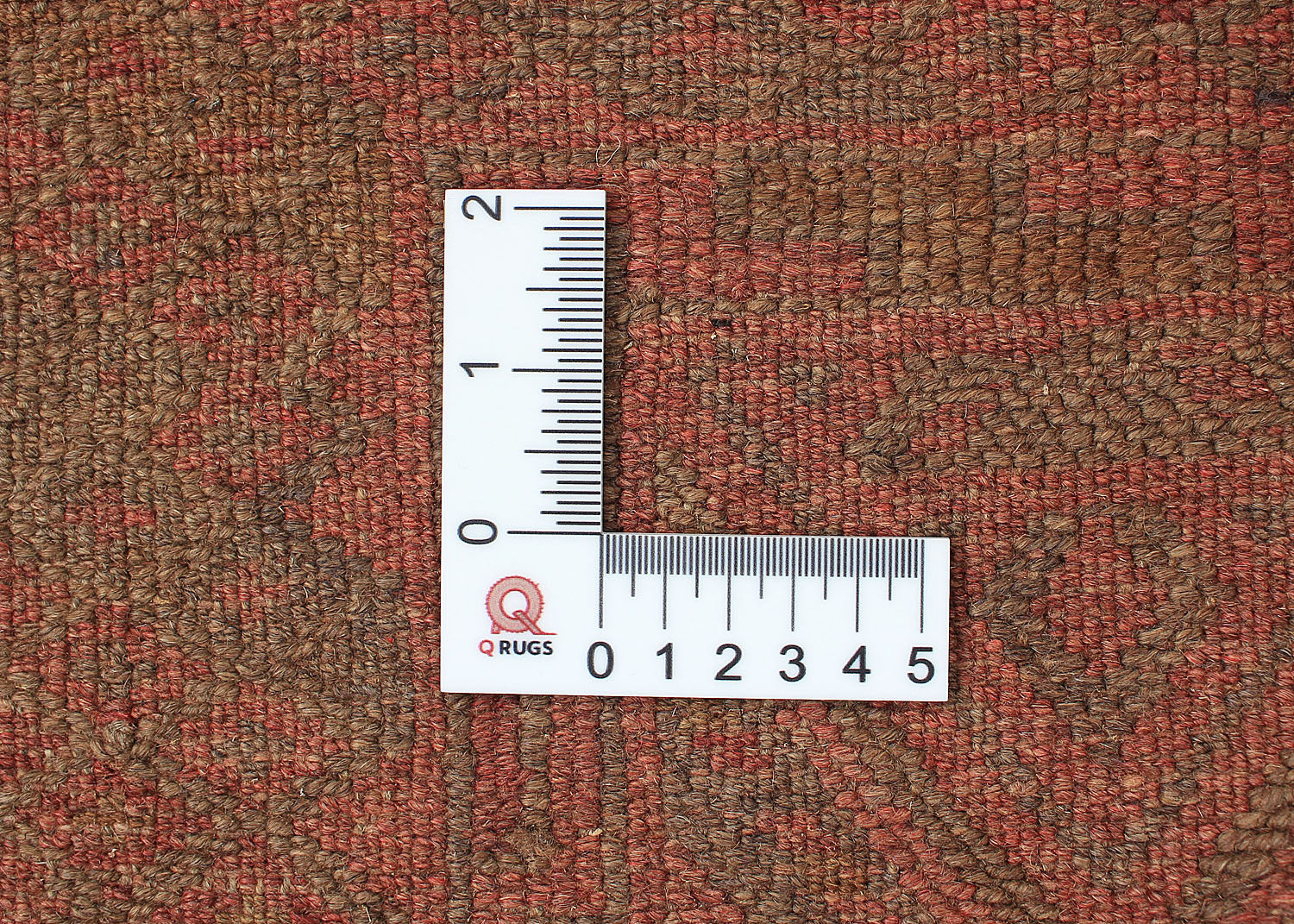 Brown Handmade Mashwani Afghan Rug Rectangular