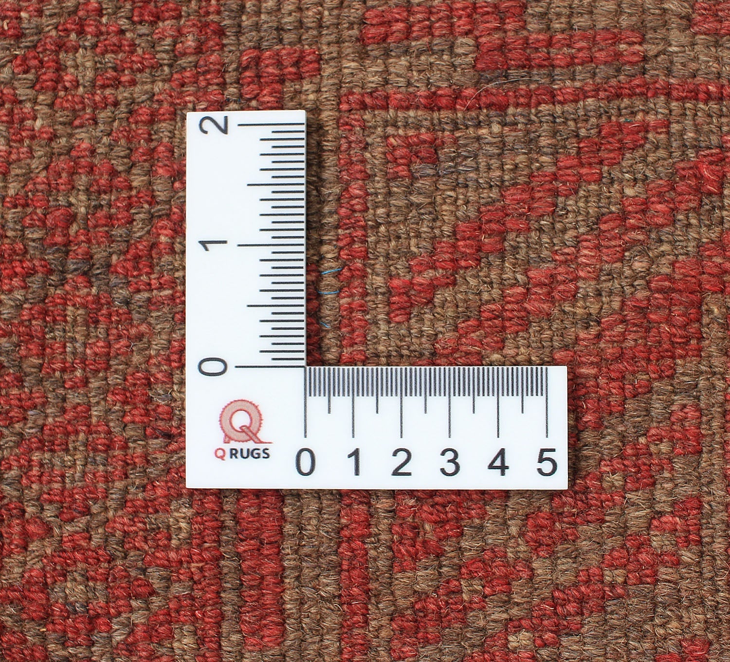 Brown Handmade Mashwani Afghan Rug Rectangular