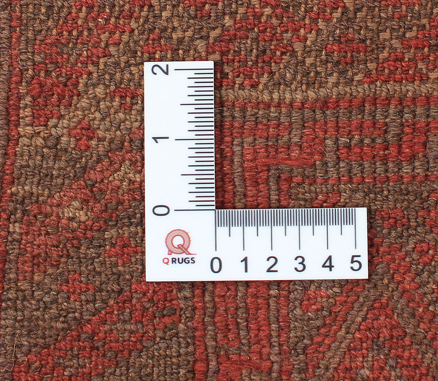 Brown Handmade Mashwani Afghan Rug Rectangular