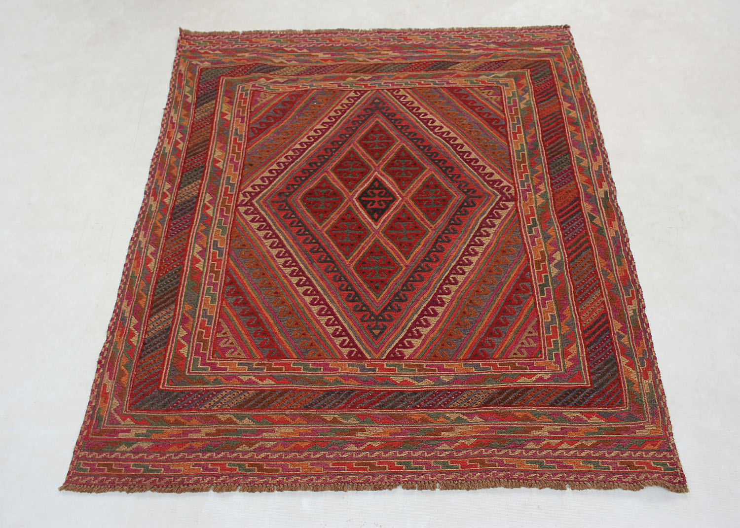 Multy Handmade Mashwani Afghan Rug Rectangular