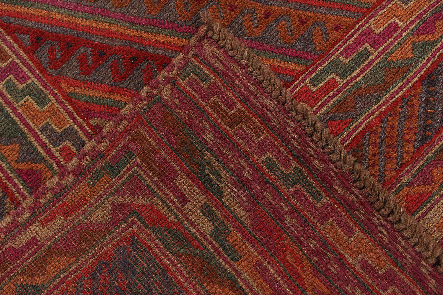 Multy Handmade Mashwani Afghan Rug Rectangular