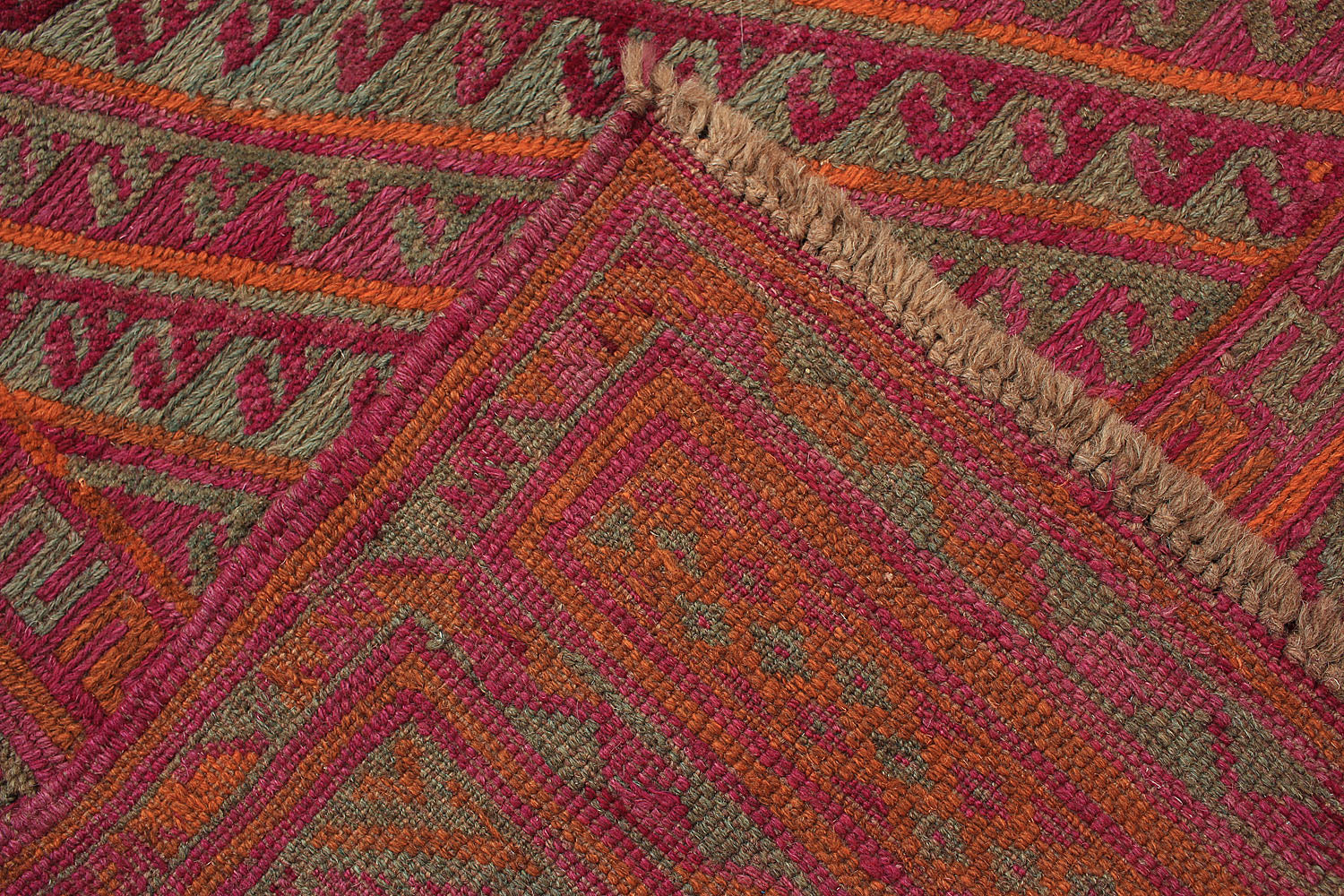 Multy Handmade Mashwani Afghan Rug Rectangular