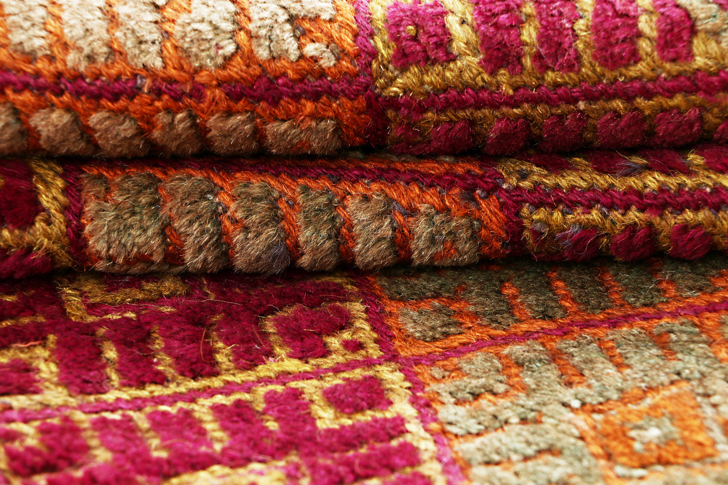 4' 6" x 6' 6  Brown Handmade Mashwani Afghan Rug Rectangular