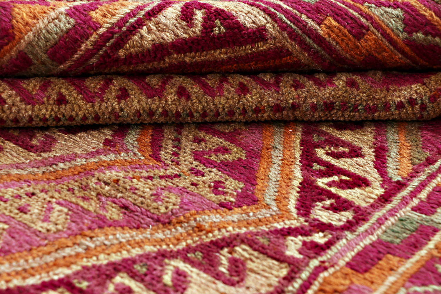 4' 6" x 6' 6  Multy Handmade Mashwani Afghan Rug Rectangular