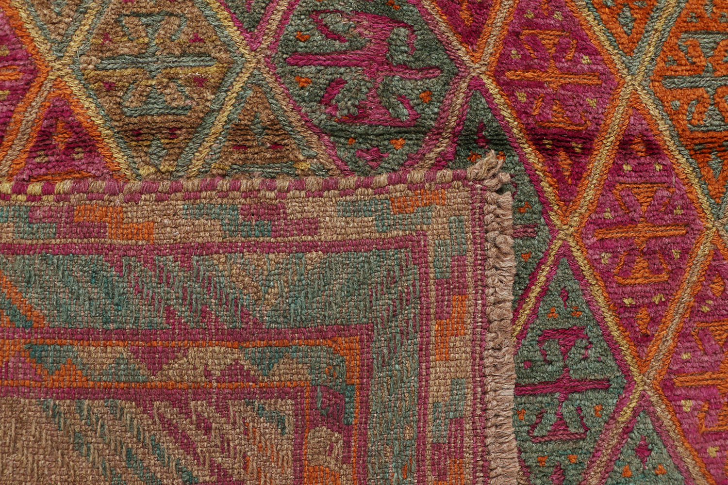 Multy Handmade Mashwani Afghan Rug Rectangular