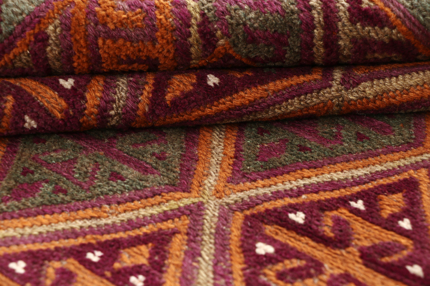 Gold Handmade Mashwani Afghan Rug Rectangular