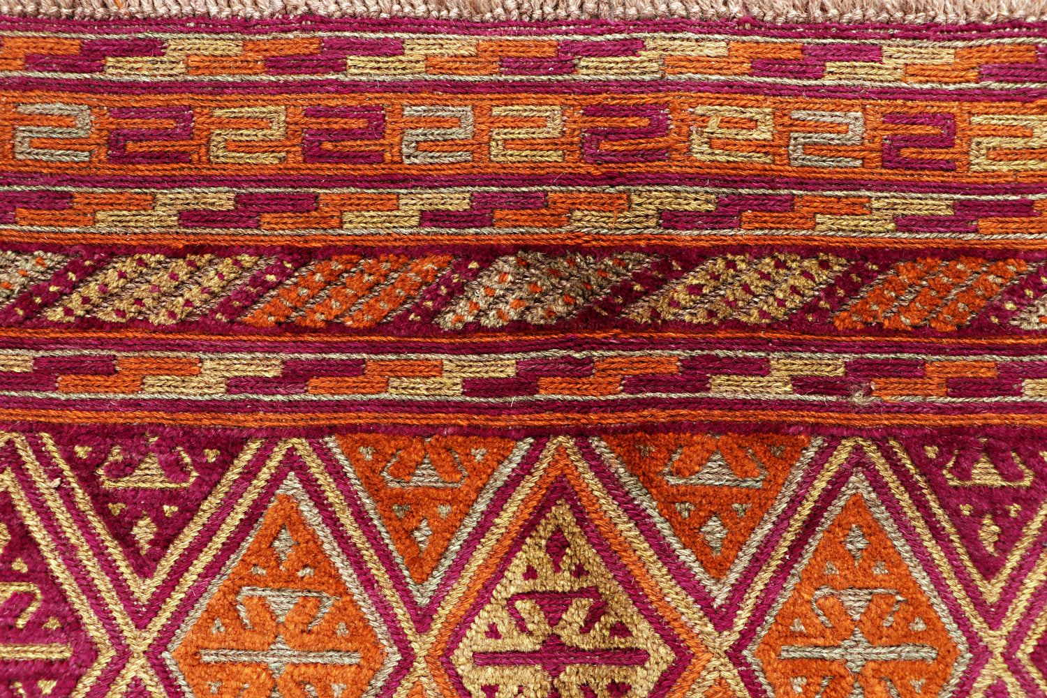 4' 6" x 6' 6  Multy Handmade Mashwani Afghan Rug Rectangular