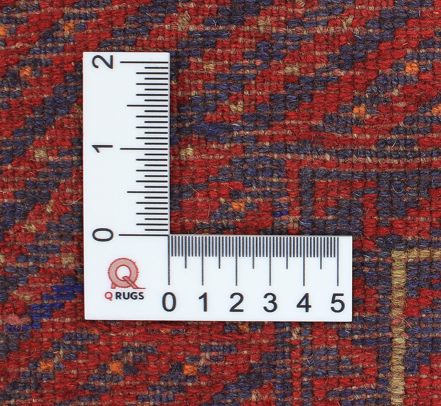 Red Handmade Mashwani Afghan Rug Rectangular