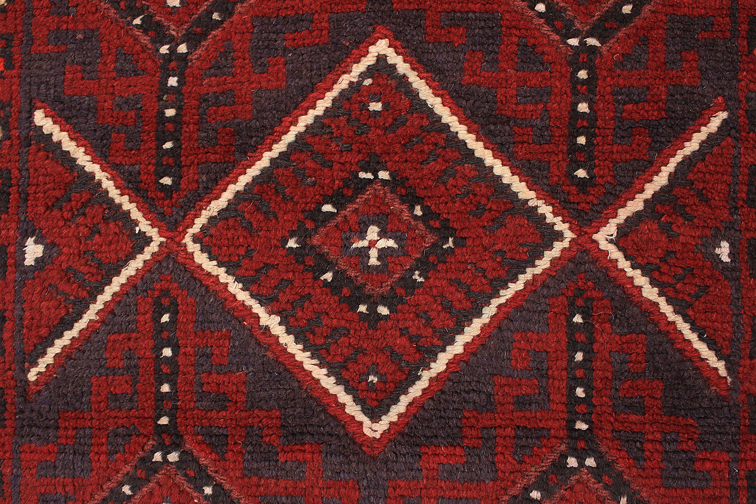 10' 6" X 2' 6"  Red Handmade Mashwani Afghan Rug Runner