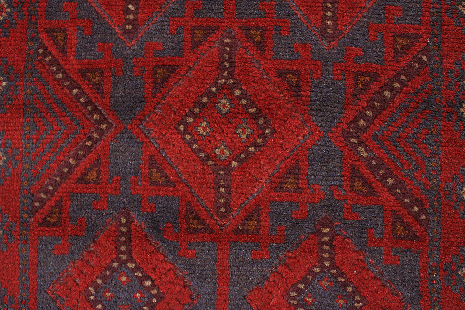 10' 6" X 2' 6"  Red Handmade Mashwani Afghan Rug Runner