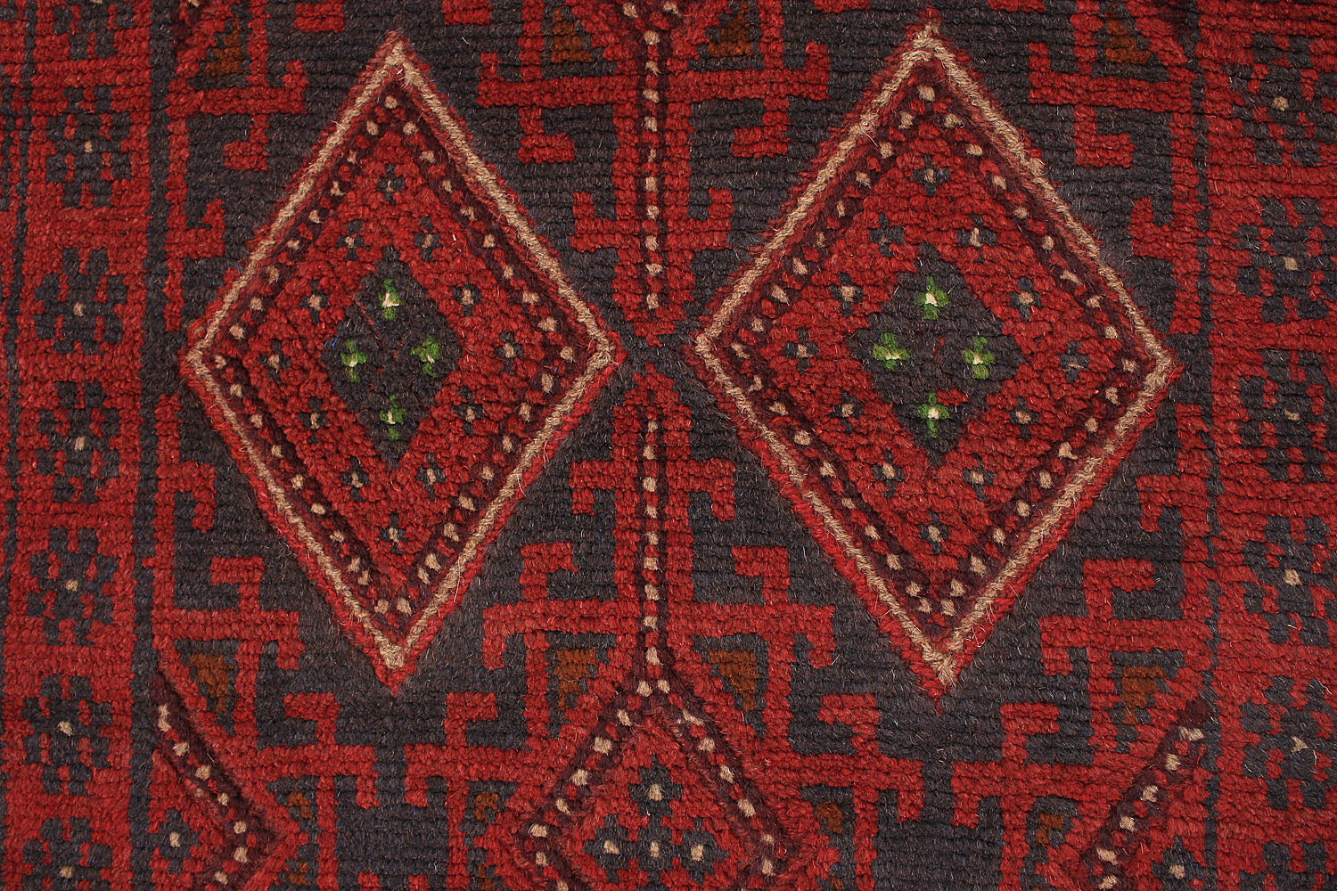 10' 6" X 2' 6"  Red Handmade Mashwani Afghan Rug Runner