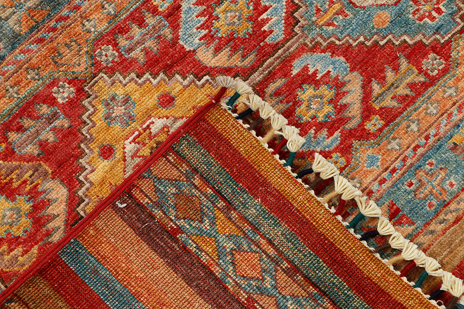 Khurjeen Persian Hand Knotted Wool Rug Multicolor 3' x 4'