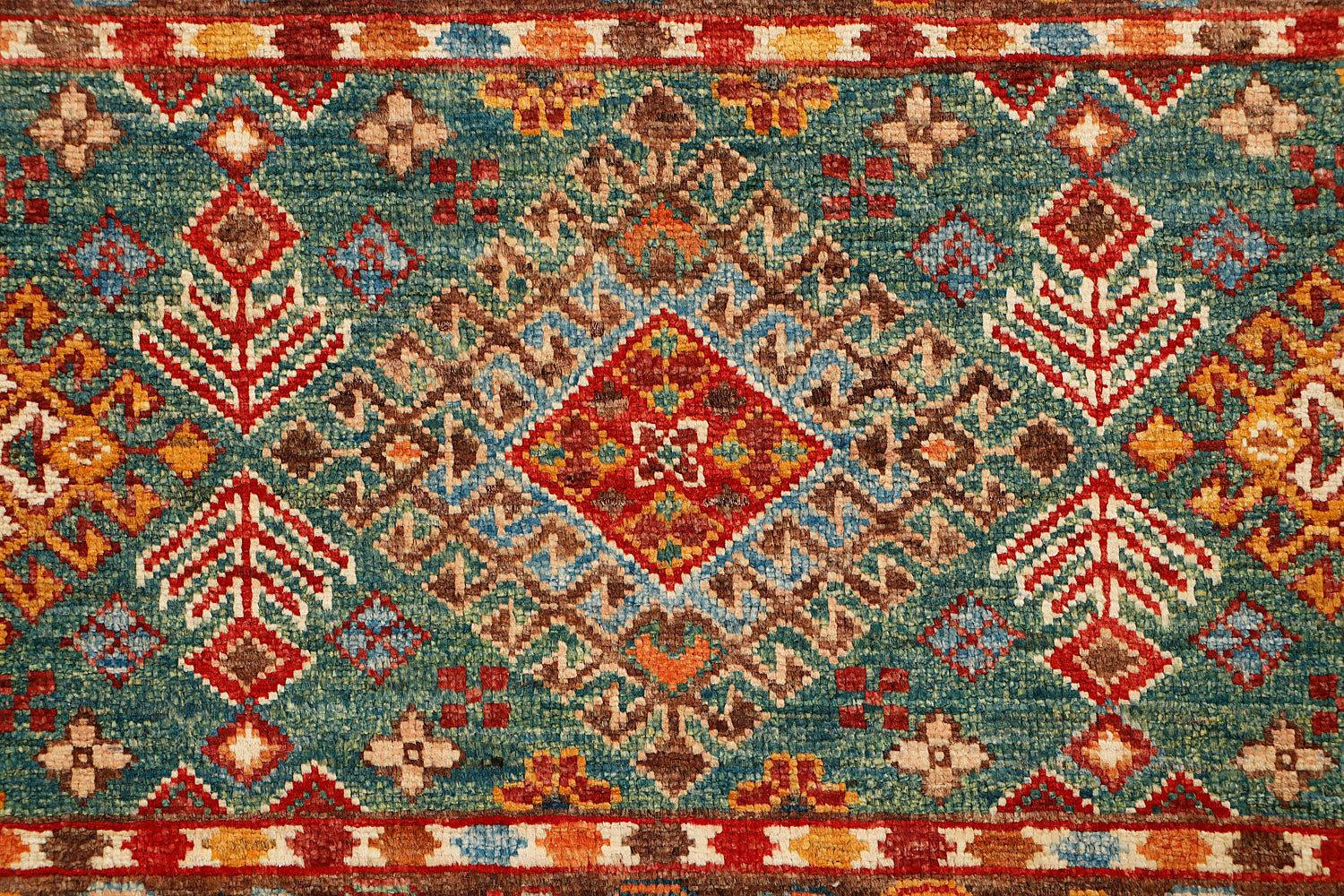 Khurjeen Persian Hand Knotted Wool Rug Multicolor 2'6" x 4'