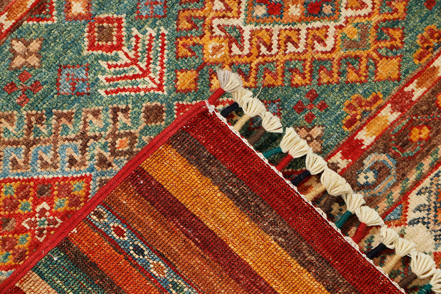Khurjeen Persian Hand Knotted Wool Rug Multicolor 2'6" x 4'