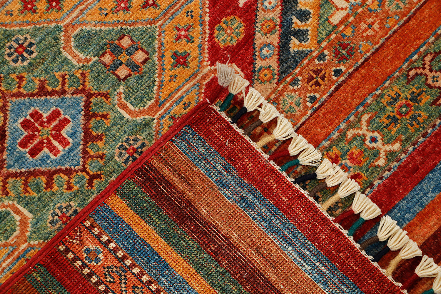 Khurjeen Persian Hand Knotted Wool Rug Multicolor 3' x 4'