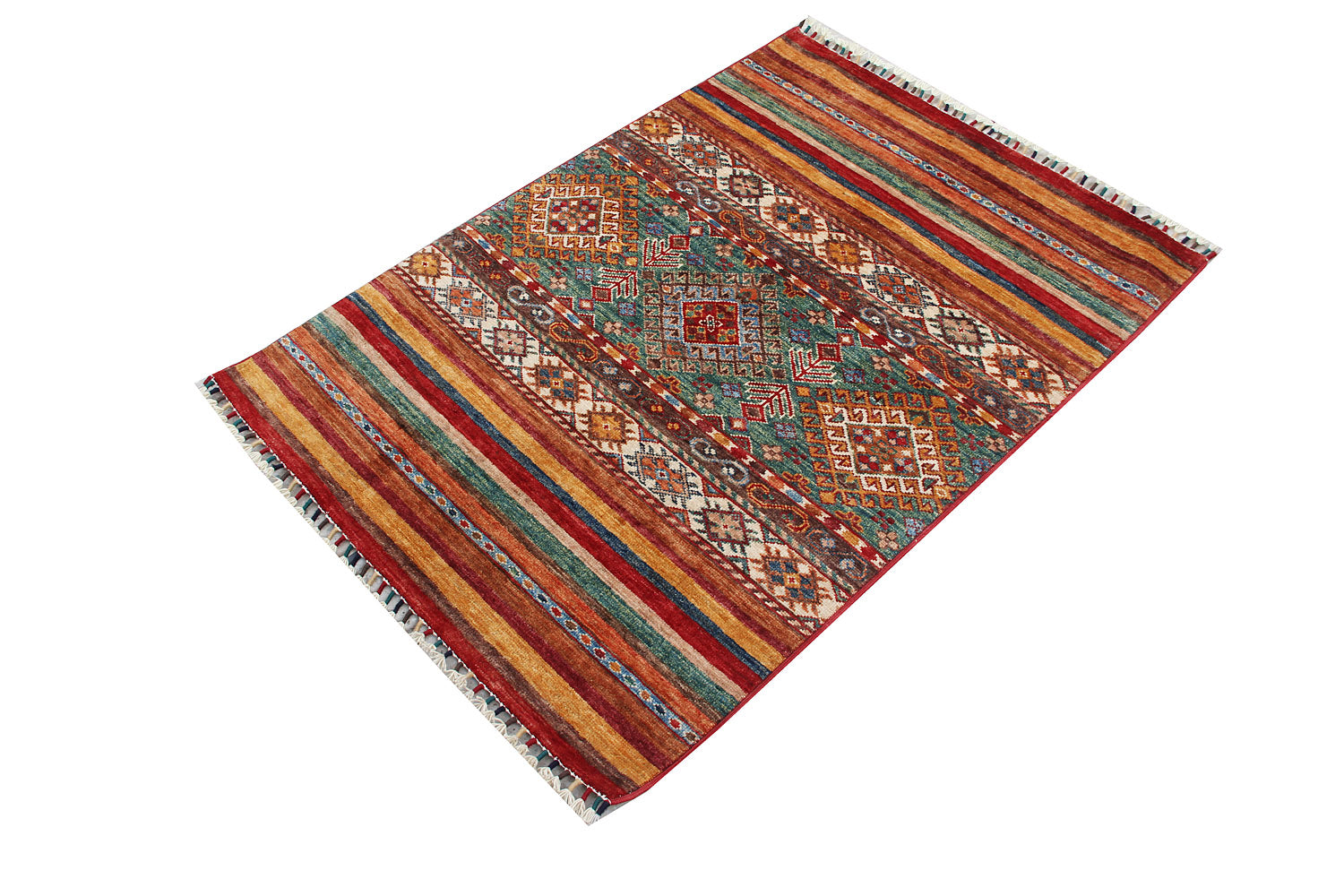 Handmade Persian Rug KHURJEEN