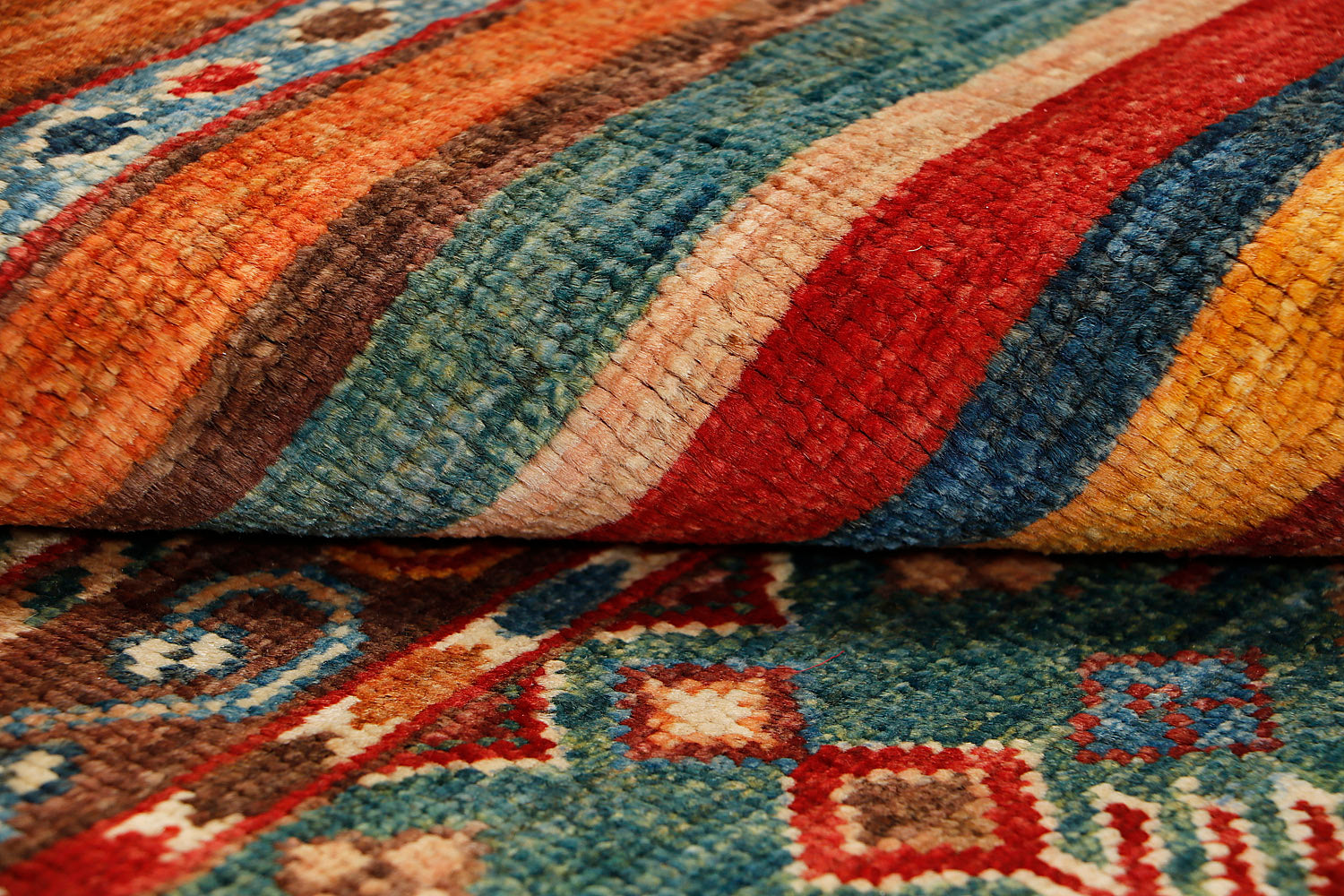 Khurjeen Persian Hand Knotted Wool Rug Multicolor 3' x 4'
