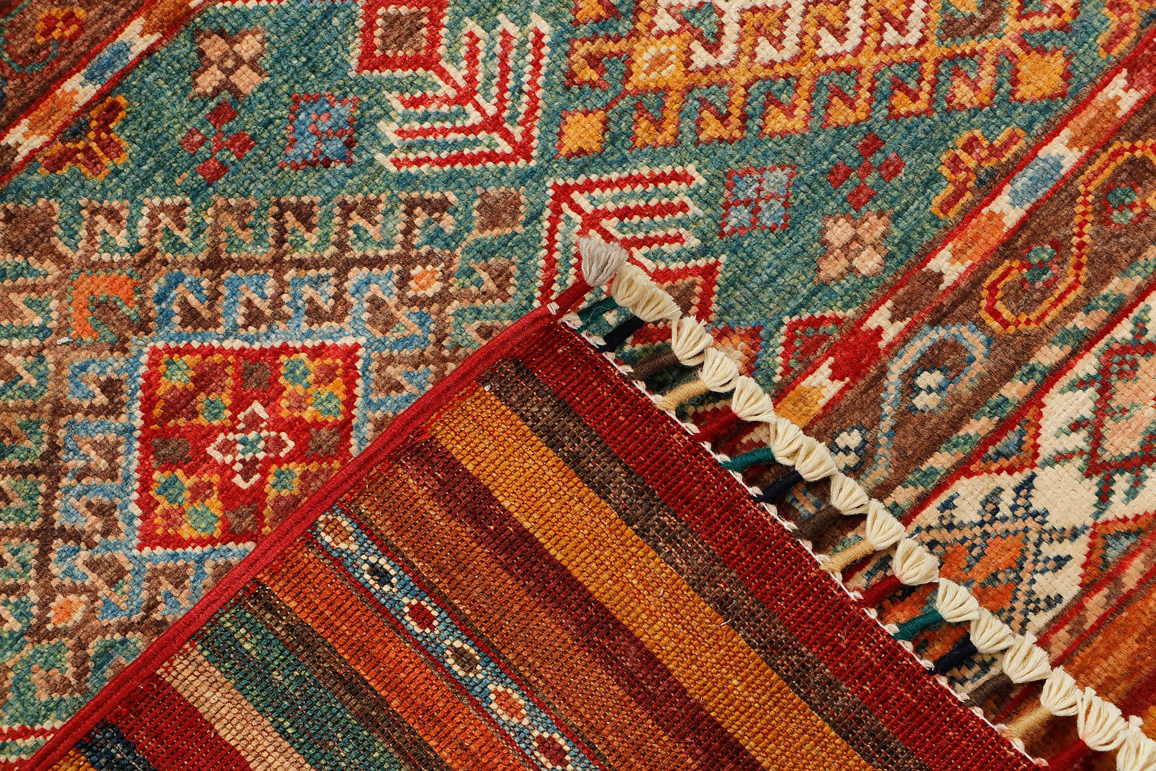 Khurjeen Persian Hand Knotted Wool Rug Multicolor 3' x 4'
