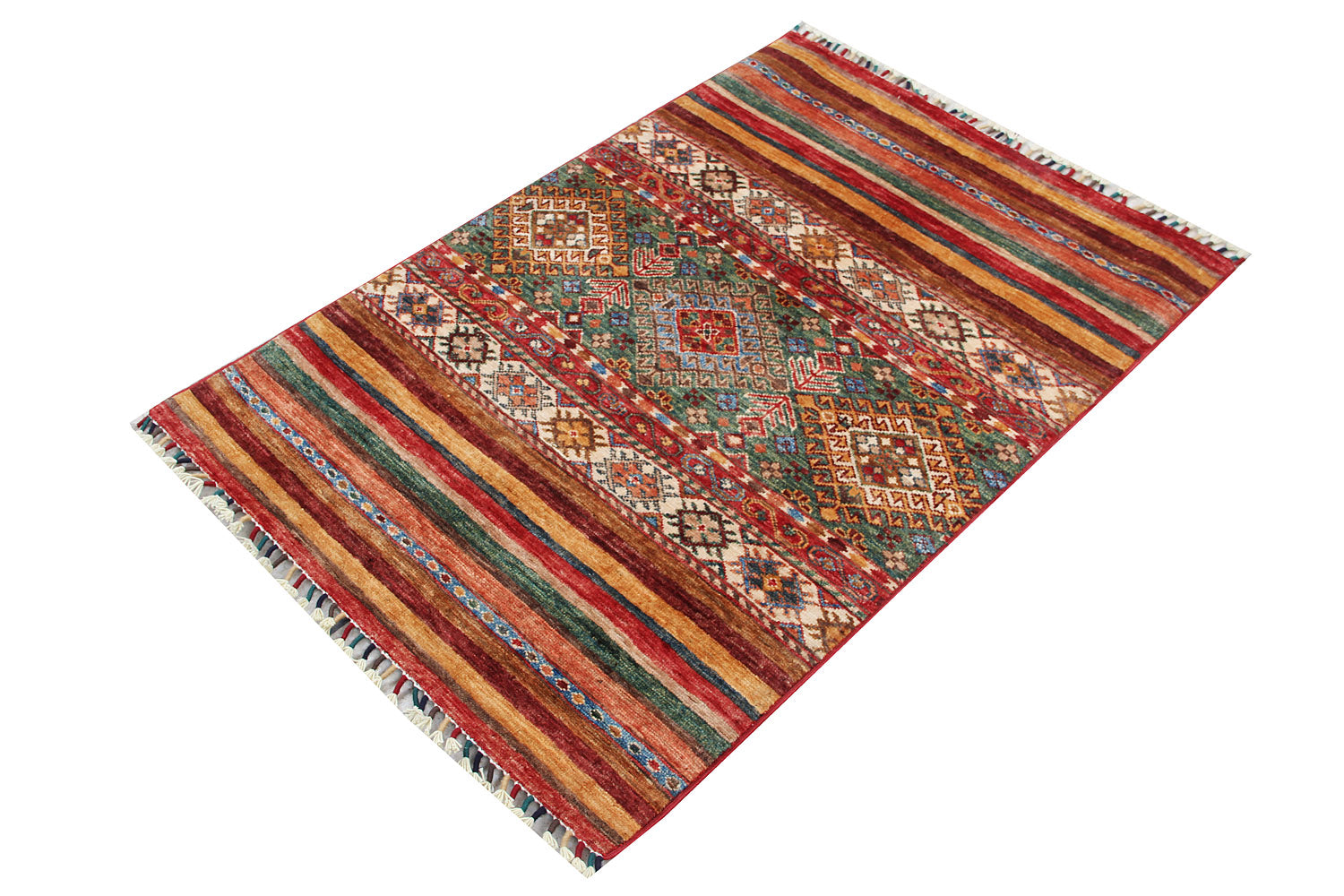 Handmade Persian Rug KHURJEEN
