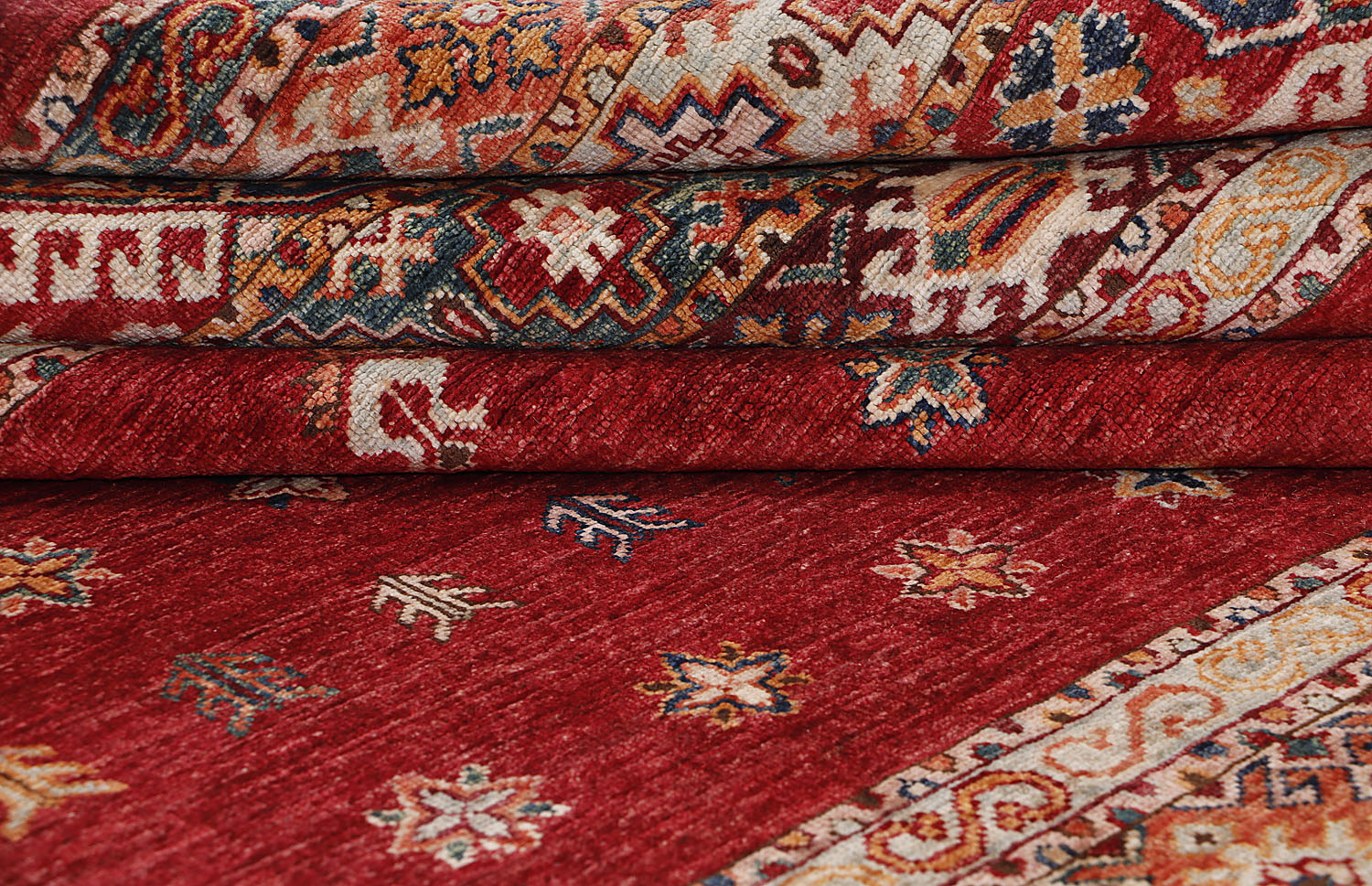 Khurjeen Persian Hand Knotted Wool Rug Red 9' x 13'