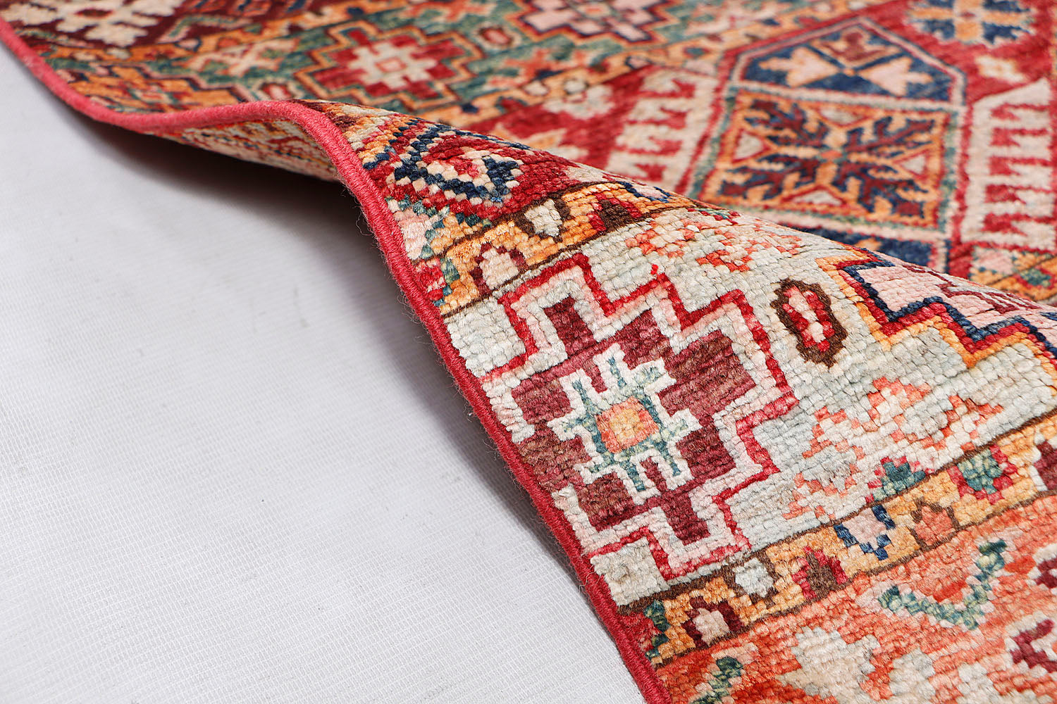 Khurjeen Persian Hand Knotted Wool Rug Red 9' x 13'