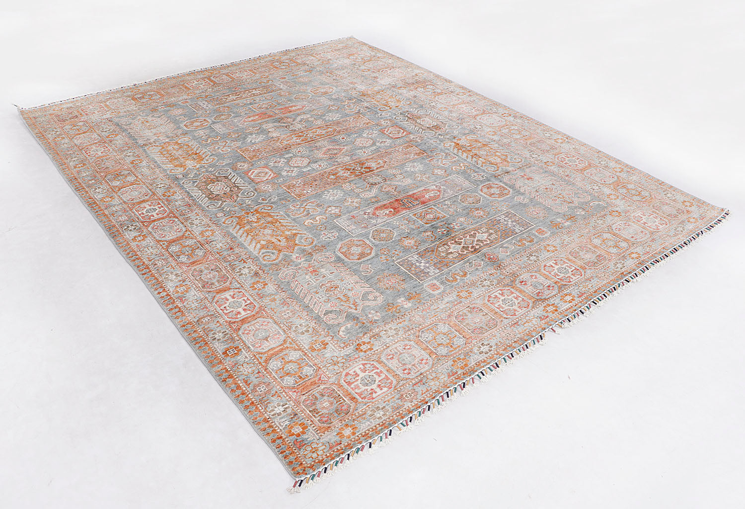 Sultani Persian Hand Knotted Wool Rug Gray 8' x 10'