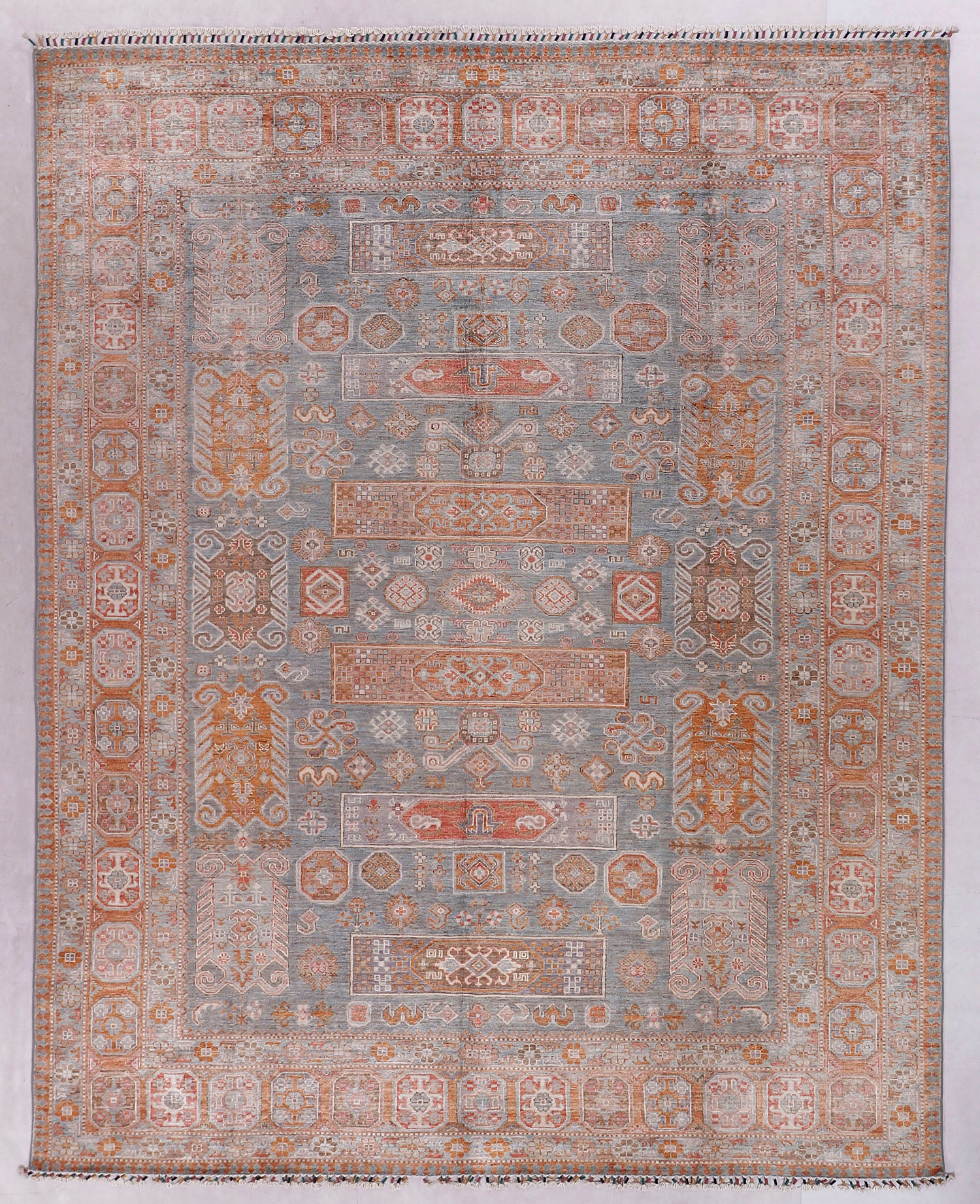 Sultani Persian Hand Knotted Wool Rug Gray 8' x 10'