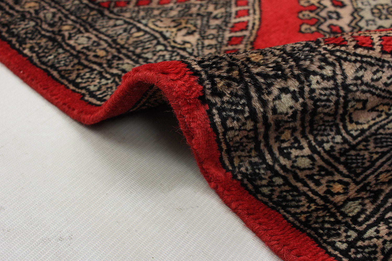 2' 6" x 6'  Red Handmade Jaldar Afghan Rug Runner