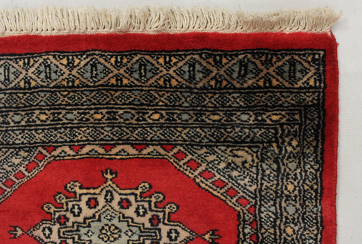 2' 6" x 6'  Red Handmade Jaldar Afghan Rug Runner