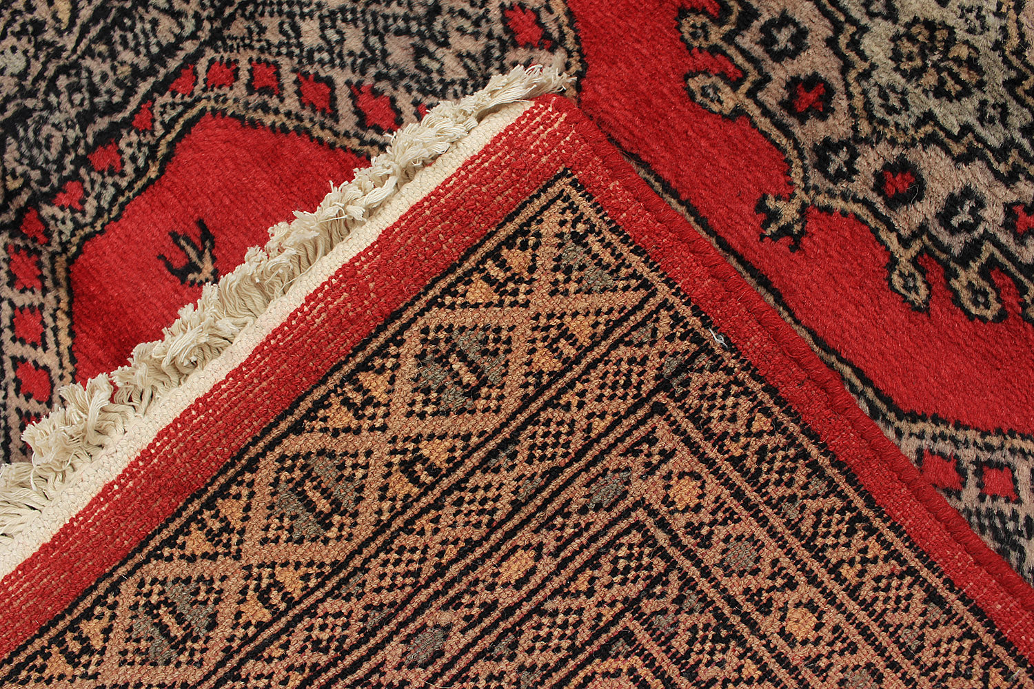 2' 6" x 6'  Red Handmade Jaldar Afghan Rug Runner
