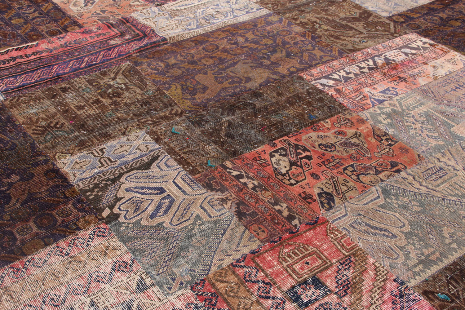 8' X 10'  Multy Handmade Patch Work Afghan Rug Rectangular