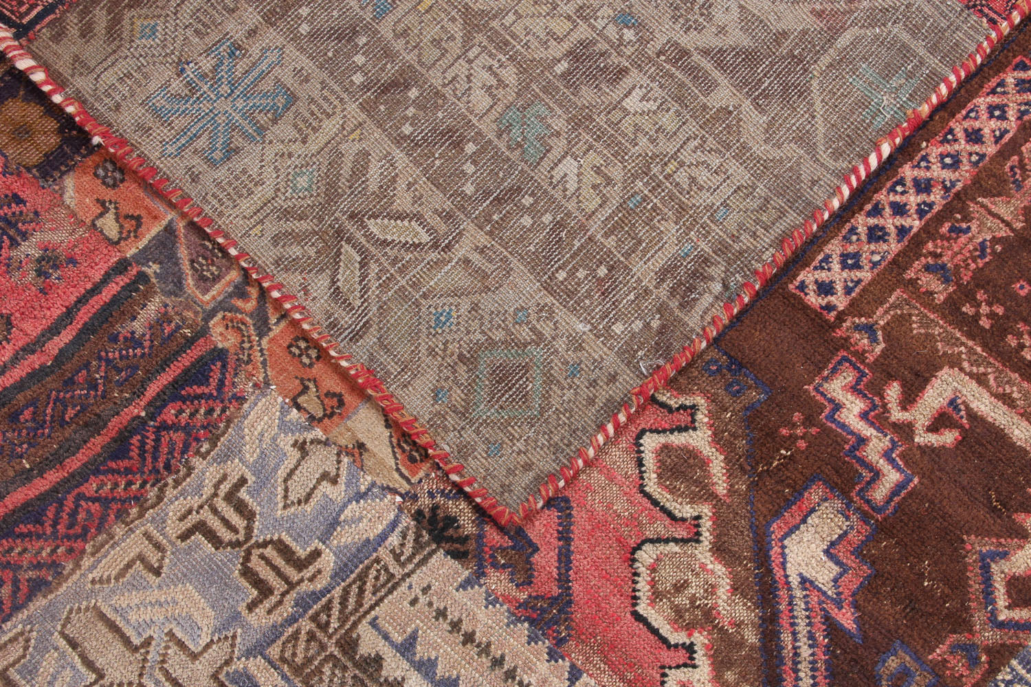 8' X 10'  Multy Handmade Patch Work Afghan Rug Rectangular