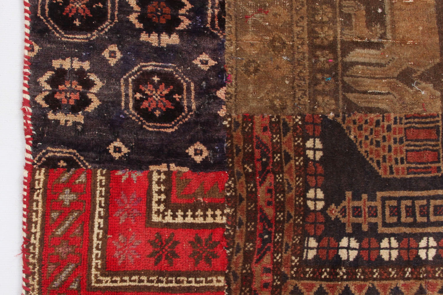 8' X 10'  Multy Handmade Patch Work Afghan Rug Rectangular