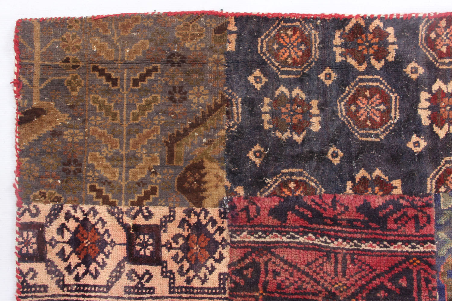 8' X 10'  Multy Handmade Patch Work Afghan Rug Rectangular