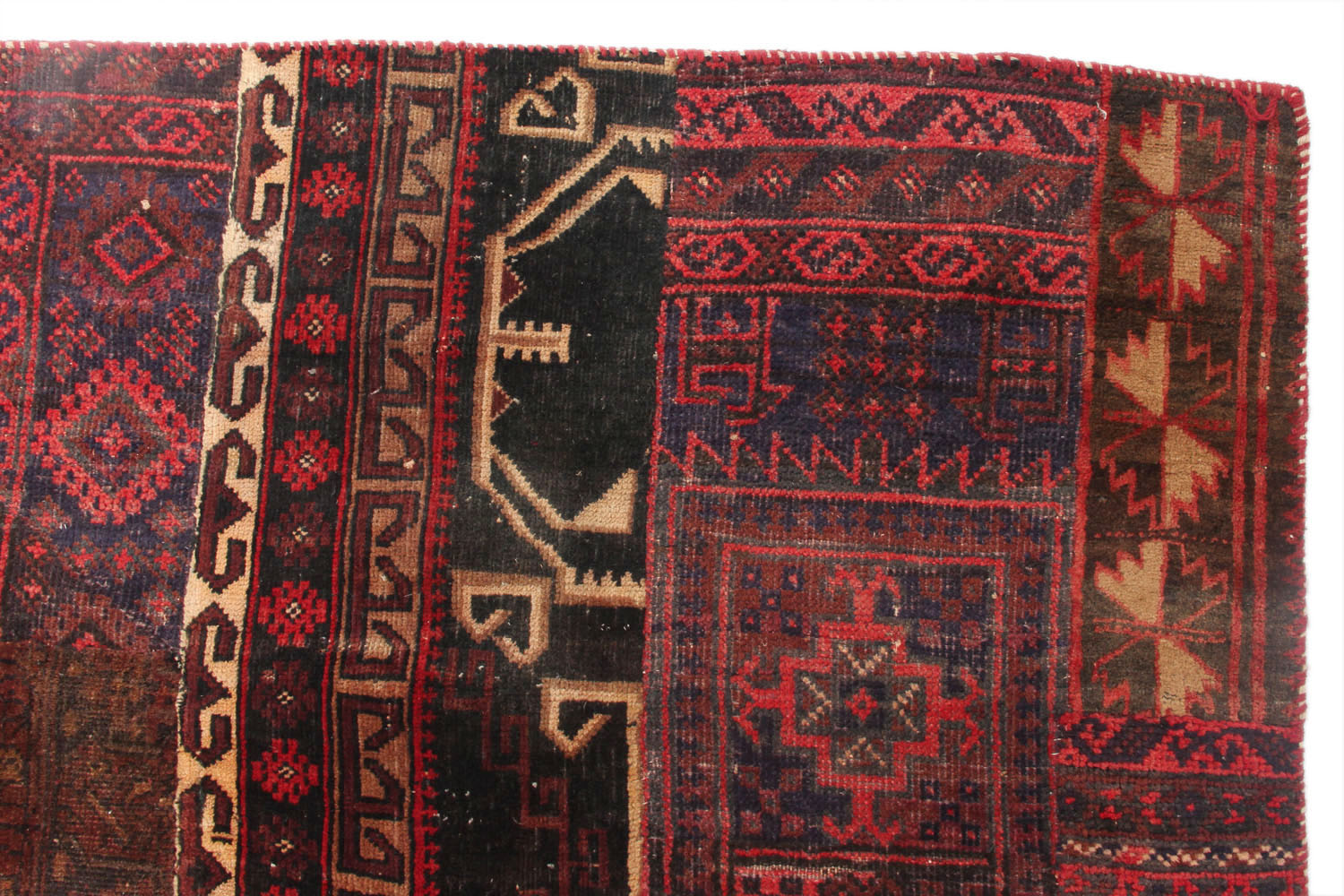 8' X 10'  Multy Handmade Patch Work Afghan Rug Rectangular