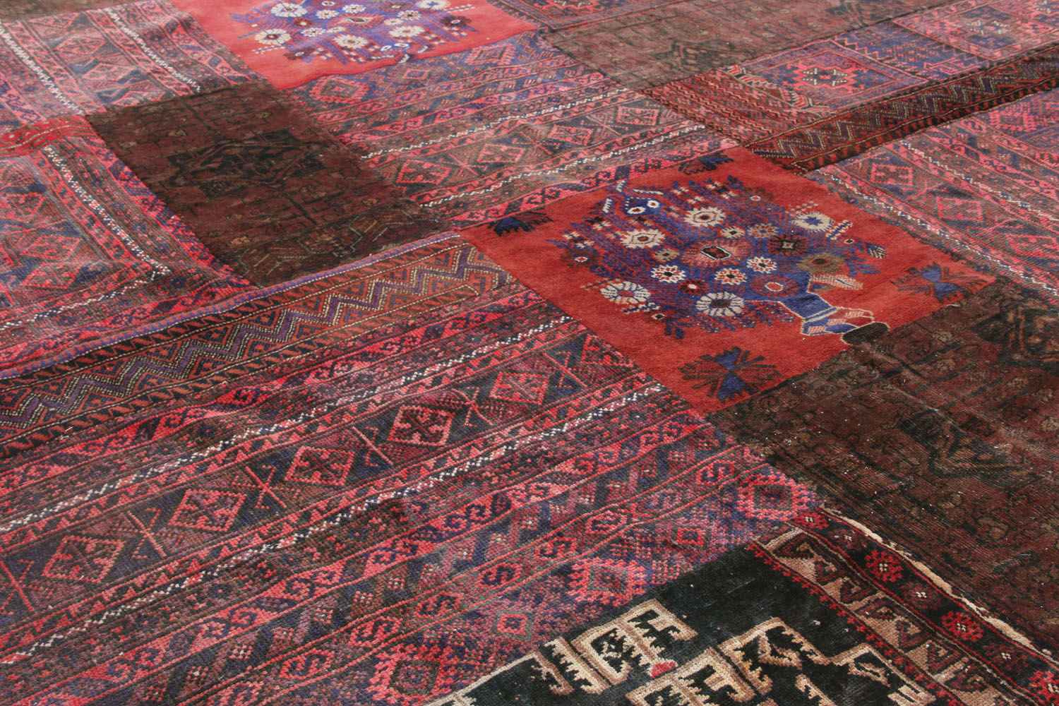 8' X 10'  Multy Handmade Patch Work Afghan Rug Rectangular