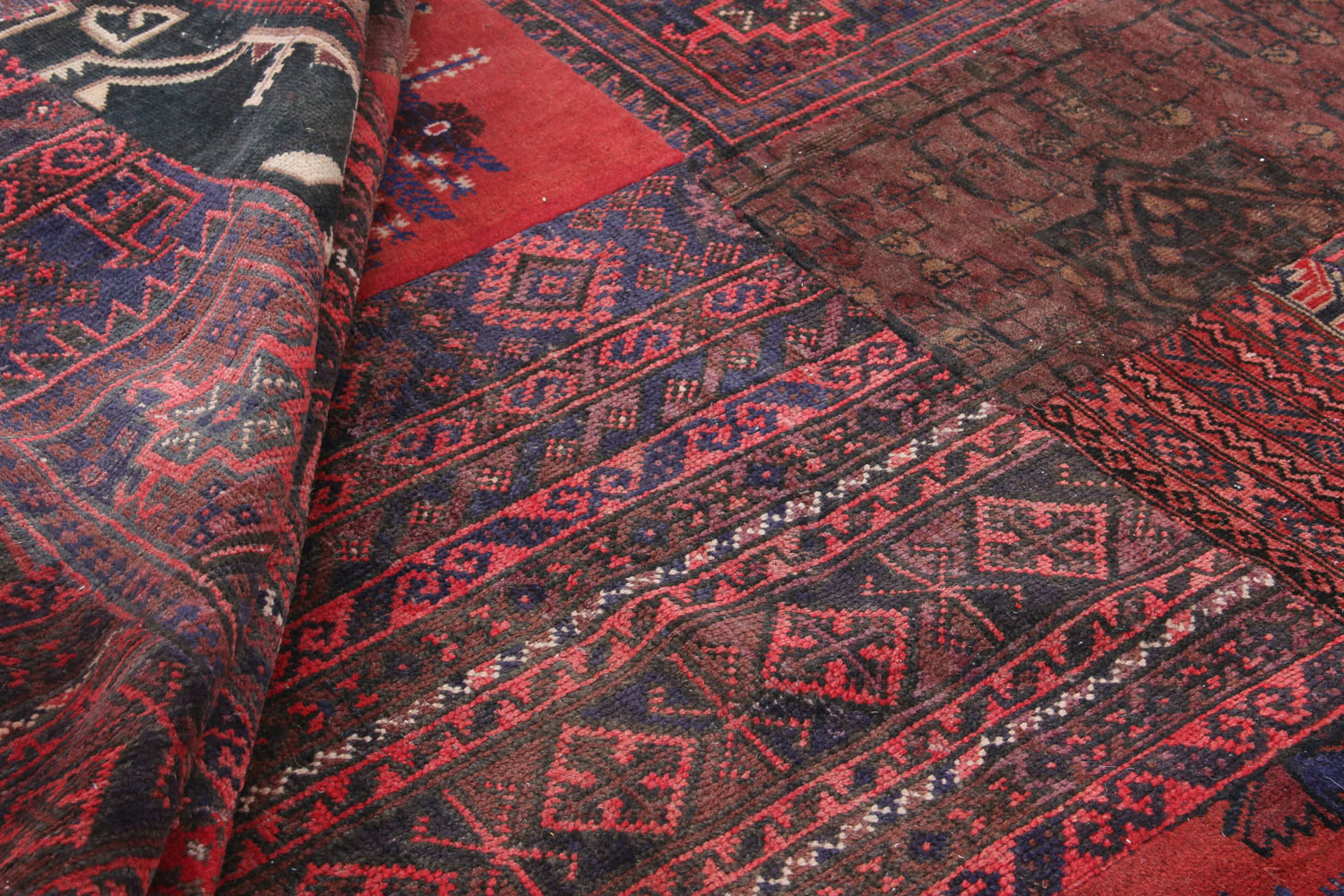 8' X 10'  Multy Handmade Patch Work Afghan Rug Rectangular