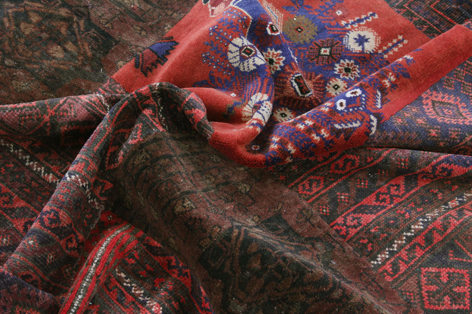 8' X 10'  Multy Handmade Patch Work Afghan Rug Rectangular