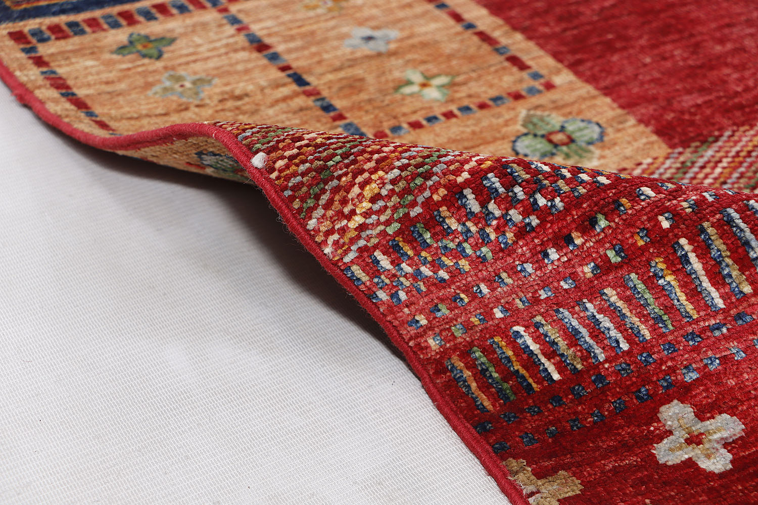 Loribaft Persian Hand Knotted Wool Rug Multicolor 8' x 10'