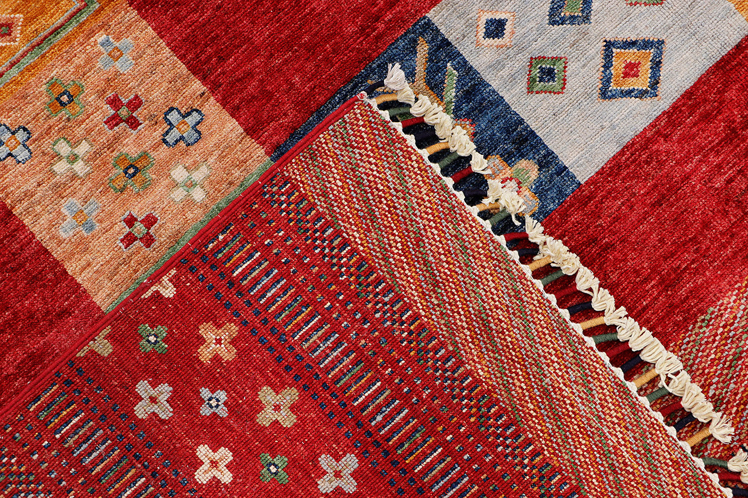 Loribaft Persian Hand Knotted Wool Rug Multicolor 8' x 10'